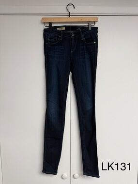 AG Adriano Goldschmied The Legging Super Skinny Jeans Womens 25R Dark Wash USA
